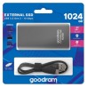SSD Zewnętrzny Goodram HL100, SSDPR-HL100-01T, 1000GB, szary, 2.5", USB-C, 1TB