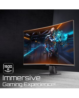 Monitor gamingowy Gigabyte GS27QC EK1 27" VA FHD 2560 x 1440 16:9 1 ms 250 cd/m2 Czarny Ilość portów HDMI 2 170 Hz