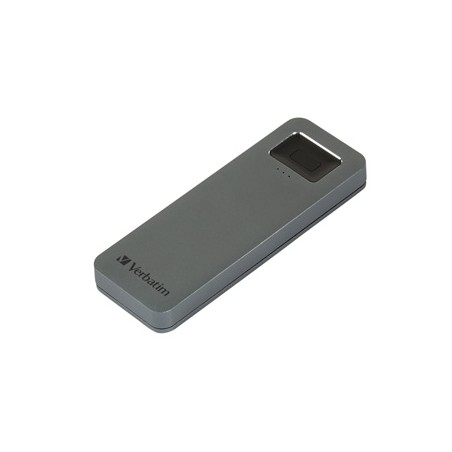 SSD Zewnętrzny Verbatim Executive Fingerprint Secure, 53657, 1000GB, szary, szyfrowanie 256-bit AES, 2.5", USB-C, 1TB, RODO