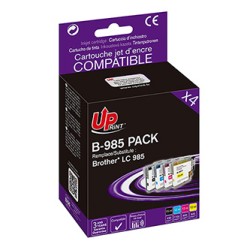 UPrint kompatybilny ink / tusz z LC-985, 1xblack/1xcyan/1xmagenta/1xyellow