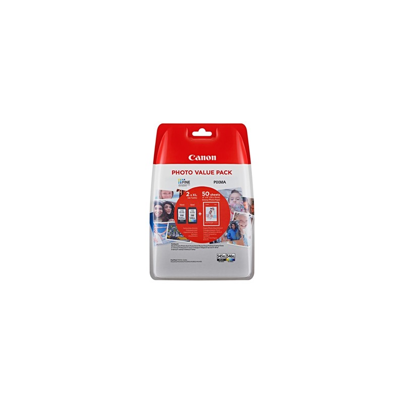 Canon oryginalny ink / tusz PG-545XL/CL-546XL/GP-501, 8286B011, black/color, 400s, value pack
