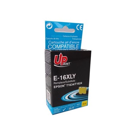 UPrint kompatybilny ink / tusz z C13T16344010, T163440, 16XL, E-16XLY, yellow, 450s, 9ml