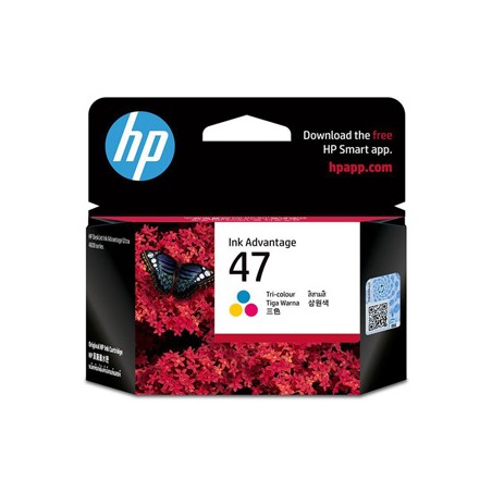 HP oryginalny ink / tusz 6ZD61AE, HP 47, tri-colour, EOL