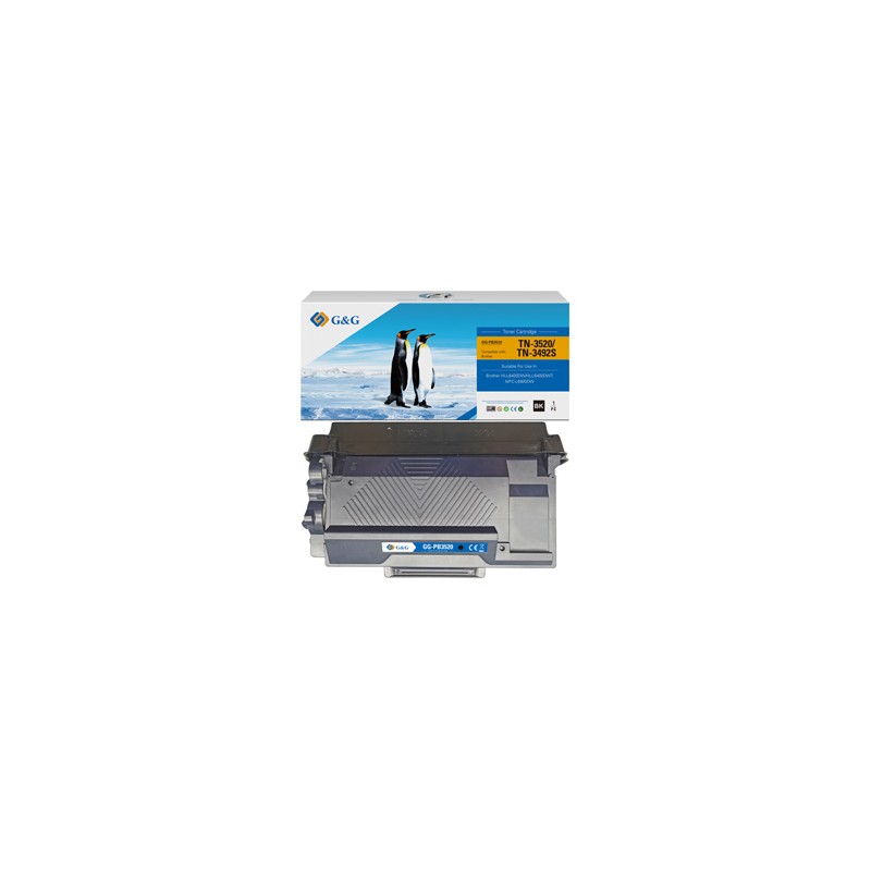 G&G kompatybilny toner z Brother TN3520, NT-PB3520, black, 20000s
