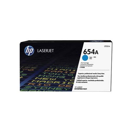HP oryginalny toner CF331A, HP 654A, cyan, 15000s