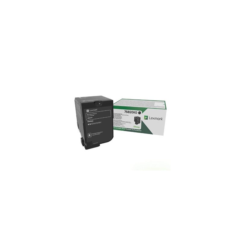 Lexmark oryginalny toner 75B20K0, black, 13000s, return
