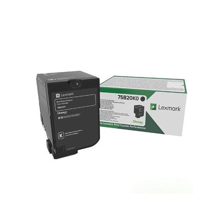 Lexmark oryginalny toner 75B20K0, black, 13000s, return