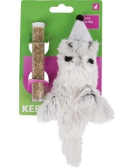KERBL Zabawka dla kota gronostaj z kocimiętką 17cm