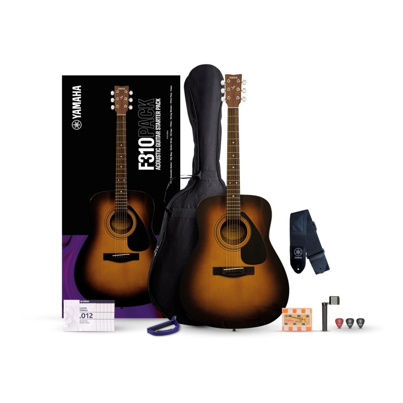 Yamaha F310P Tobacco Brown SB - Gitara akustczyna (Zestaw)