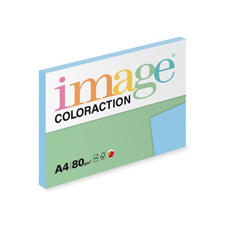 Papier kserograficzny Coloraction, Iceberg, A4, 80 g/m2, lodowy niebieski, 100 arkusza, nadaje się do druku atramentowego