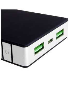 PowerBank PowerNeed P10000B (10000mAh microUSB, USB 2.0 kolor czarny)