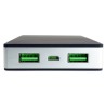 PowerBank PowerNeed P10000B (10000mAh microUSB, USB 2.0 kolor czarny)