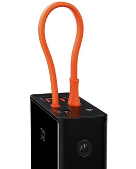 BASEUS POWERBANK ELF 20000MAH, PD, 2XUSB, USB-C + KABEL USB-C 65W (CZARNY)