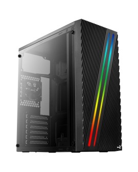 Obudowa Aerocool PGS STREAK A AEROPGSSTREAK-A-BKRG (ATX, Micro ATX, Mini ITX kolor czarny)