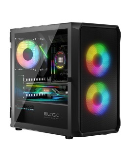 LOGIC OBUDOWA PORTOS ARGB MINI USB 3.0 BLACK