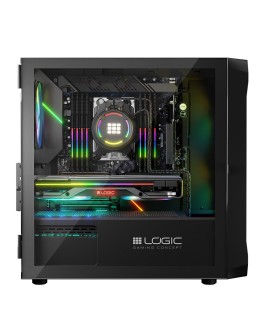 LOGIC OBUDOWA PORTOS ARGB MINI USB 3.0 BLACK