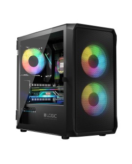 LOGIC OBUDOWA PORTOS ARGB MINI USB 3.0 BLACK