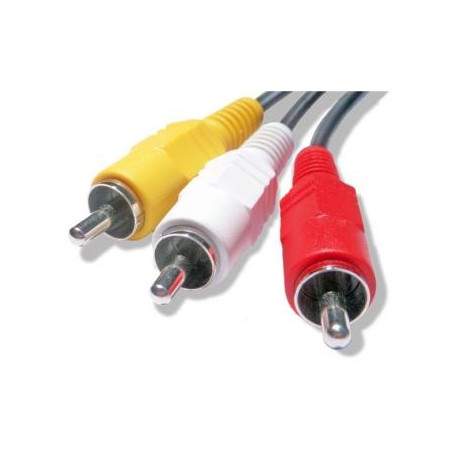 Video Kabel 3x CINCH M - 3x CINCH M, 2m, czarna