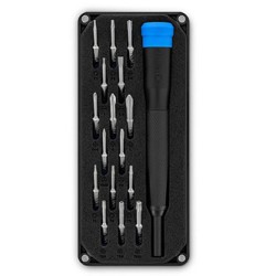 IFixit, Zestaw bitów precyzyjnych Minnow, 16 bitów + wkrętak