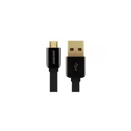 Avacom USB kabel (2.0), USB A M - microUSB (M), 1.2m, czarny