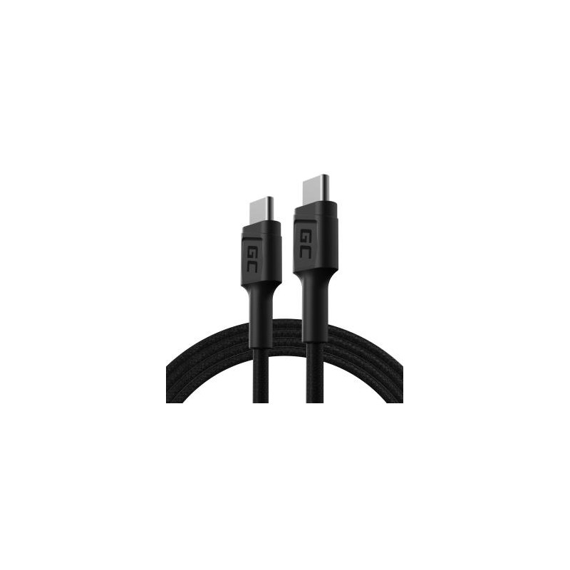 Green Cell kabel GC PowerStream USB-C - USB-C 120cm z power Delivery (60W), 480 Mbps, Ultra Charge, QC 3.0