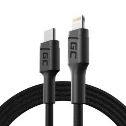 Green Cell kabel GC power Stream USB-C - Lightning 100 cm z power Delivery (Apple MFi Certified)