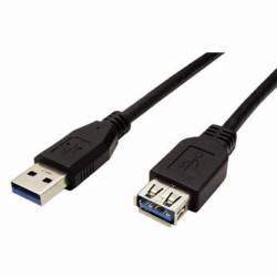 Przedłużacz USB (3.0), USB A M - USB A F, 1.8m, czarna