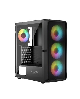 LOGIC OBUDOWA LOGIC PORTOS ARGB MIDI USB 3.0 BLACK