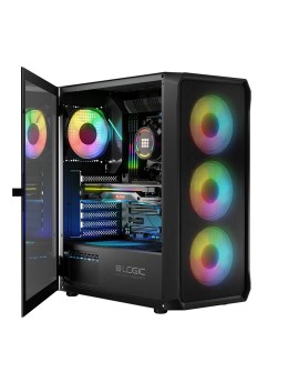 LOGIC OBUDOWA LOGIC PORTOS ARGB MIDI USB 3.0 BLACK