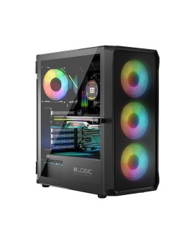 LOGIC OBUDOWA LOGIC PORTOS ARGB MIDI USB 3.0 BLACK