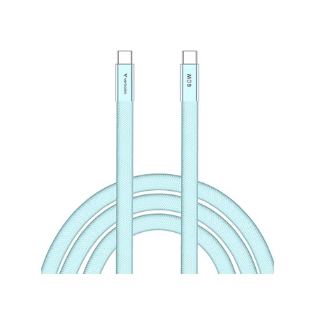 Verbatim USB-C kabel SoftTouch USB C (M) - USB C (M), 60W, 1.2m, Cyan, box, 30273