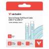 Verbatim USB-C kabel SoftTouch USB C (M) - USB C (M), 100W, 1.2m, niebieski, box, 30276