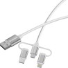 Verbatim USB kabel USB A M - Micro-B, USB-C, Lightning Cable, 18W, 1m, biała, box, 32394
