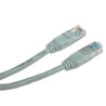 Przewód LAN UTP crossover patchcord, Cat.5e, RJ45 M - RJ45 M, 5 m, nieekranowany, krzyżowy, szary, do połączenia 2 PC Logo blist