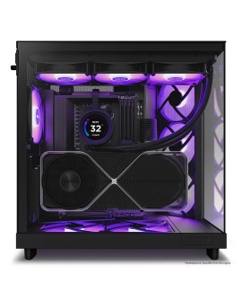 NZXT OBUDOWA KOMPUTEROWA NZXT H6 FLOW RGB MIDI TOWER Z OKNEM CZARNA