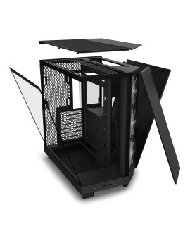 NZXT OBUDOWA KOMPUTEROWA NZXT H6 FLOW RGB MIDI TOWER Z OKNEM CZARNA
