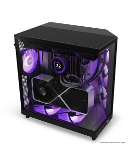 NZXT OBUDOWA KOMPUTEROWA NZXT H6 FLOW RGB MIDI TOWER Z OKNEM CZARNA