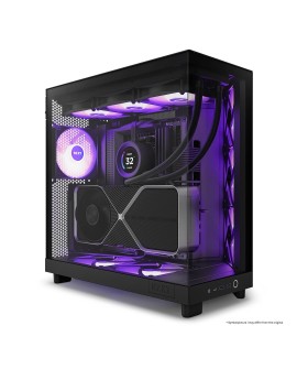 NZXT OBUDOWA KOMPUTEROWA NZXT H6 FLOW RGB MIDI TOWER Z OKNEM CZARNA