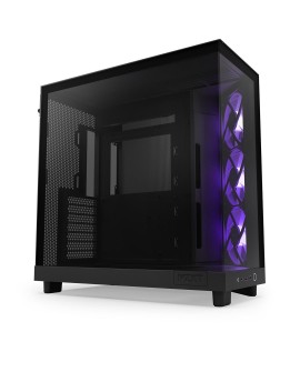 NZXT OBUDOWA KOMPUTEROWA NZXT H6 FLOW RGB MIDI TOWER Z OKNEM CZARNA