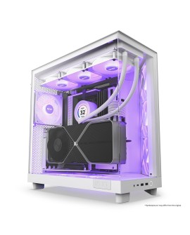 NZXT OBUDOWA KOMPUTEROWA NZXT H6 FLOW RGB MIDI TOWER Z OKNEM BIAŁA