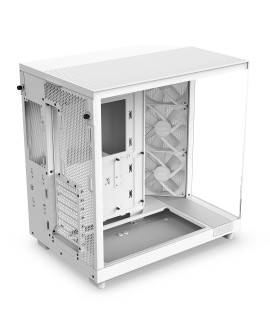 NZXT OBUDOWA KOMPUTEROWA NZXT H6 FLOW RGB MIDI TOWER Z OKNEM BIAŁA