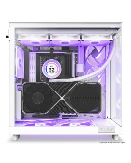NZXT OBUDOWA KOMPUTEROWA NZXT H6 FLOW RGB MIDI TOWER Z OKNEM BIAŁA