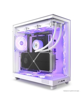NZXT OBUDOWA KOMPUTEROWA NZXT H6 FLOW RGB MIDI TOWER Z OKNEM BIAŁA
