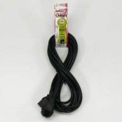 Kabel sieciowy 230V zasilacz, CEE7 (widelec) - C13, 5m, VDE approved, czarny, Logo