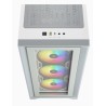 Corsair iCUE 4000X RGB Midi Tower Biały