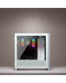 Corsair iCUE 4000X RGB Midi Tower Biały