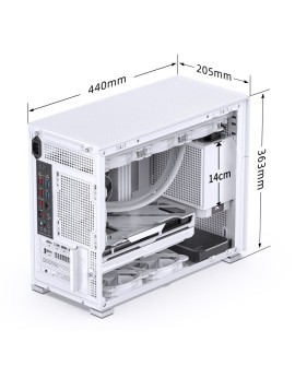 Jonsbo D31 MESH Screen Micro-ATX Tempered Glass white