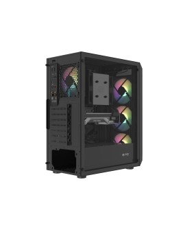 FURY OBUDOWA KOMPUTEROWA FURY SHOBO SH4F RGB MIDI Z OKNEM CZARNA