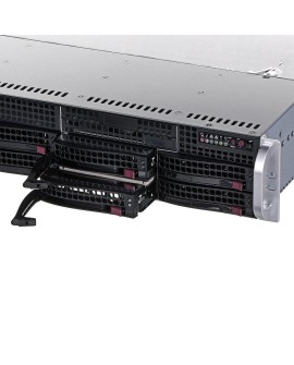 OBUDOWA SERWEROWA SUPERMICRO CSE-825TQC-R802LPB (Black 2U SC825TQC SAS3 LP Chassis w/ Red. 800W PWS)