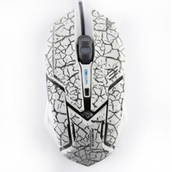E-blue Auroza Gaming Mysz przewodowa, biała, 4000DPI, e-box